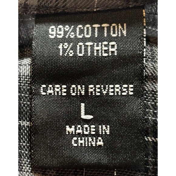 New York & Company Women’s Size Large Plaid Button Front Tie Back Tunic Top - Picture 7 of 8